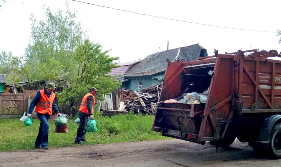 Вывоз мусора из частного дома в Балахне в октябре